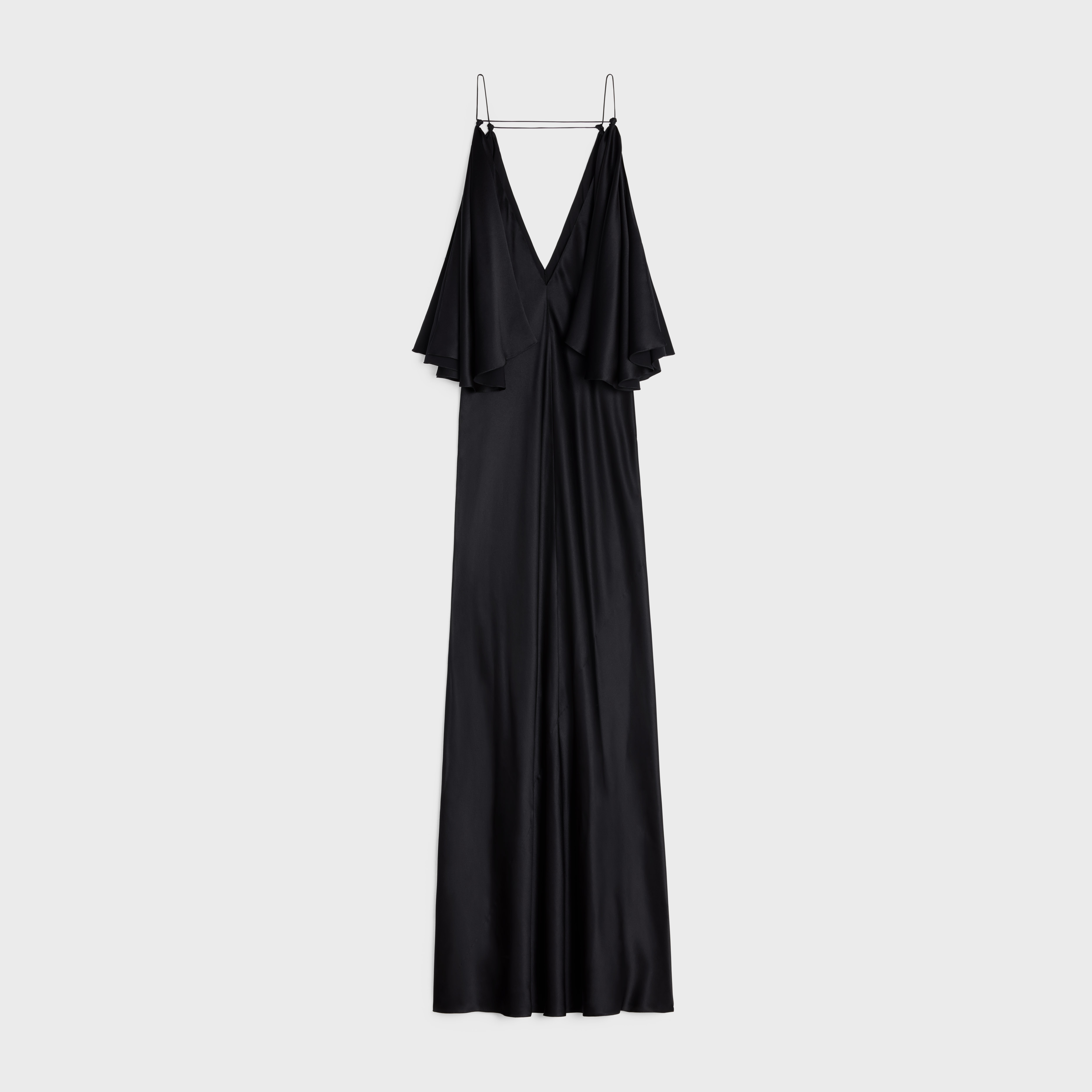 satin crepe maxi dress - 2