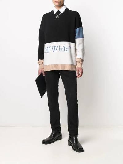 Off-White colour-block logo jumper outlook