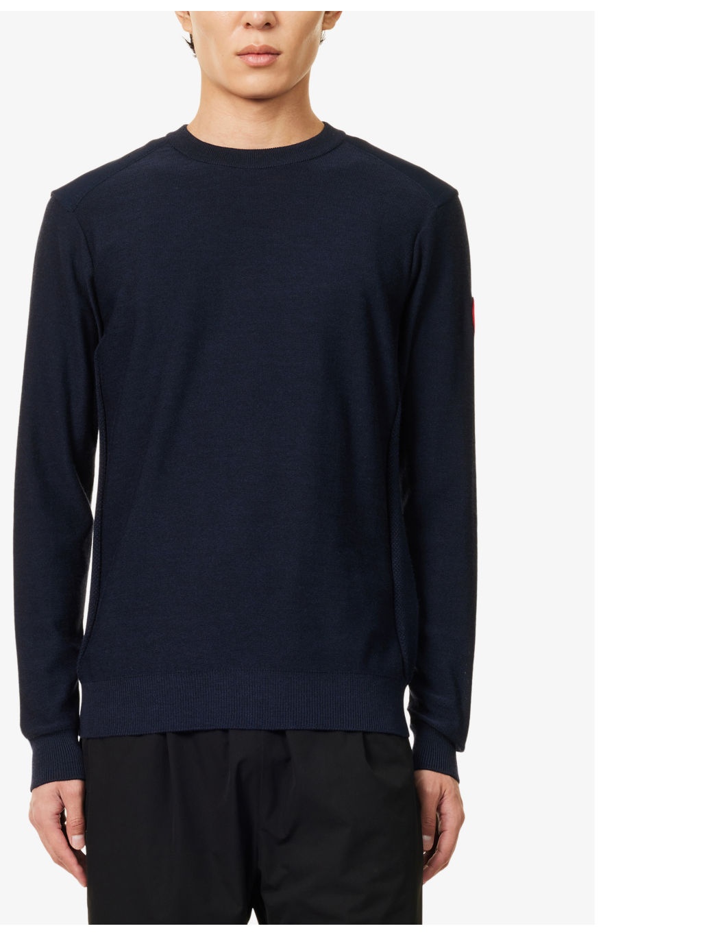 Dartmouth brand-patch wool-knit jumper - 3