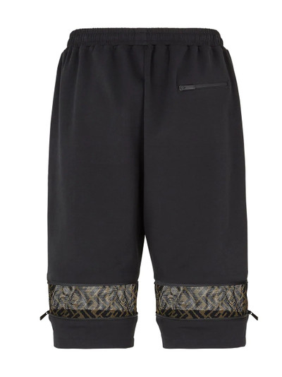 FENDI mesh-panel track shorts outlook