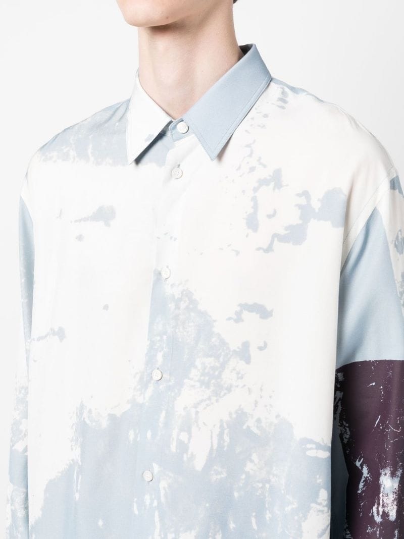 graphic-print long-sleeved shirt - 5