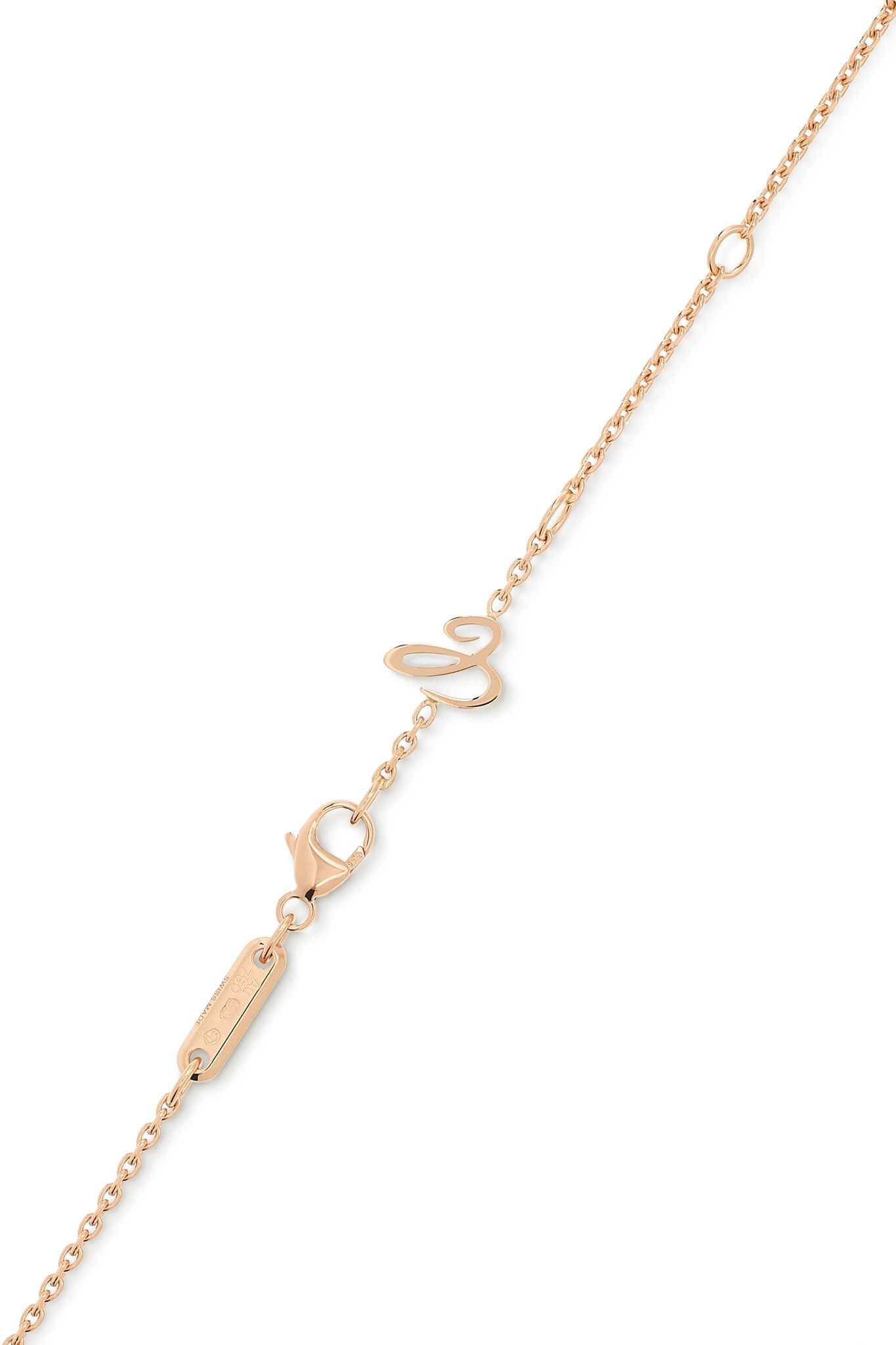 Happy Spirit 18-karat rose and white gold diamond necklace - 3