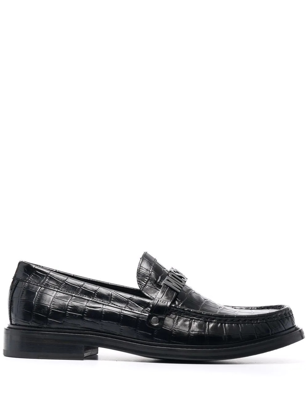 logo-plaque loafers - 1