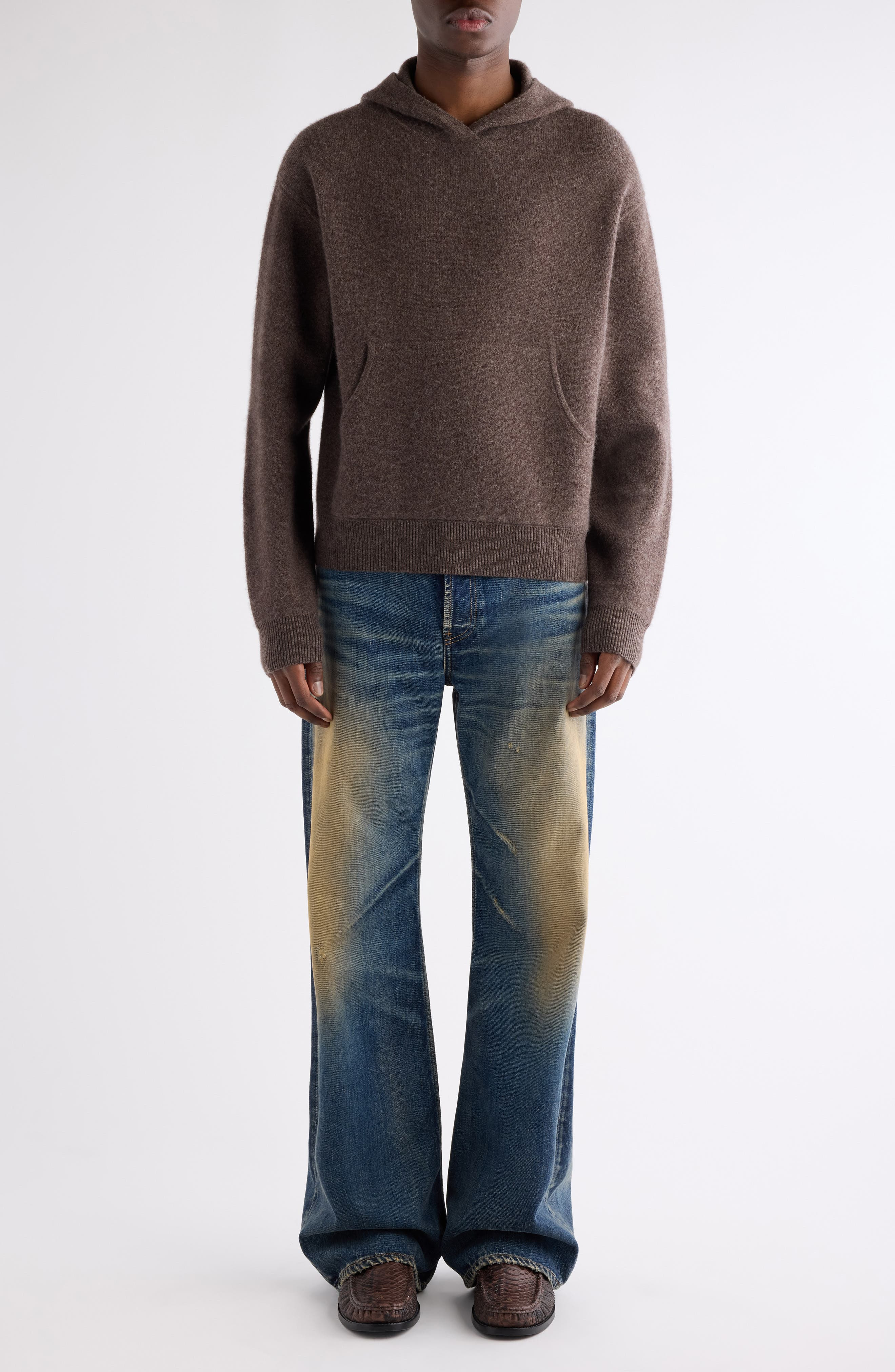 Acne Studios 2021M Rocka Wide Straight Leg Jeans in Dark Blue at Nordstrom - 7