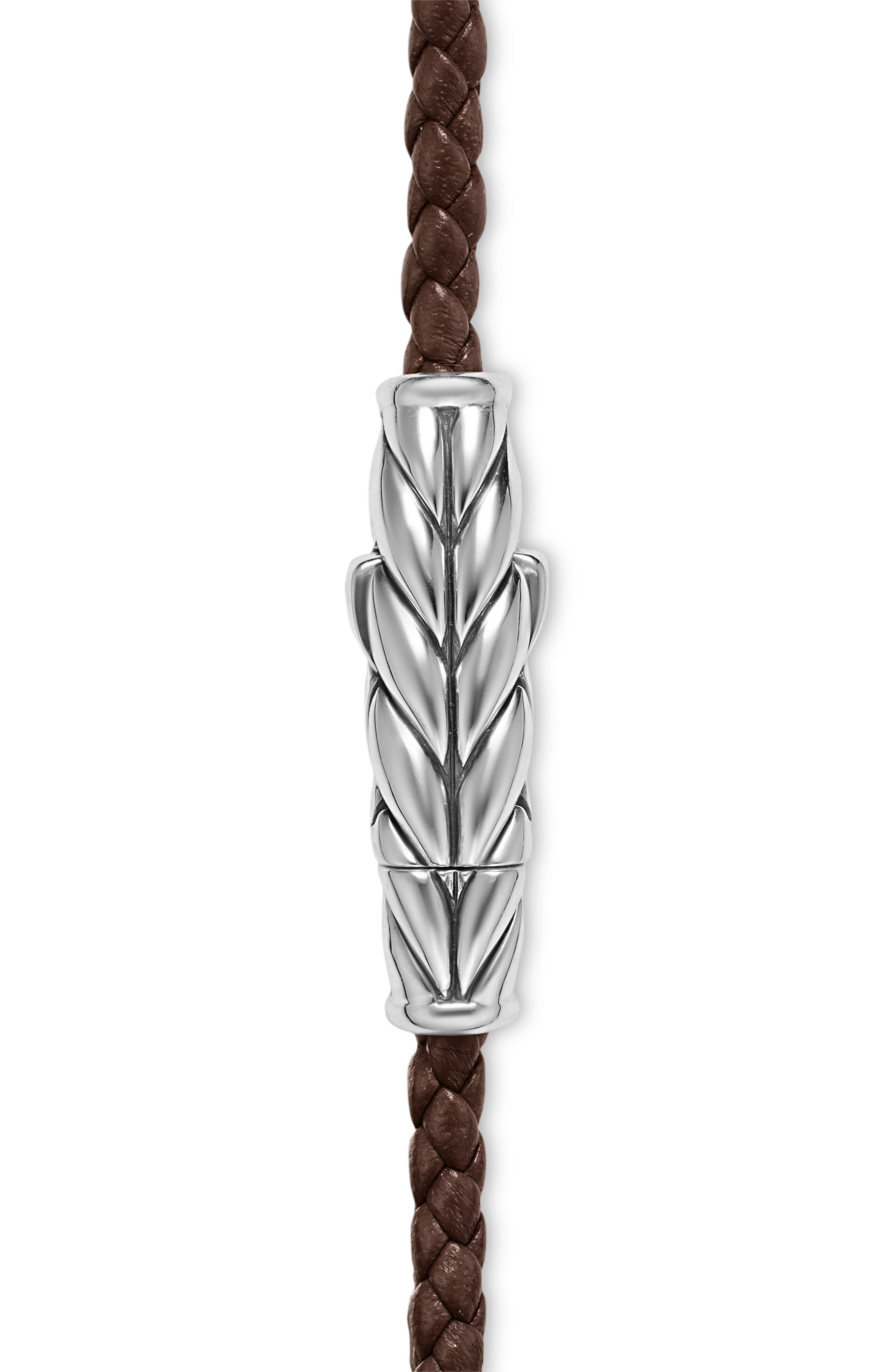 David Yurman Sterling Silver Leather Bracelet in Brown at Nordstrom - 6