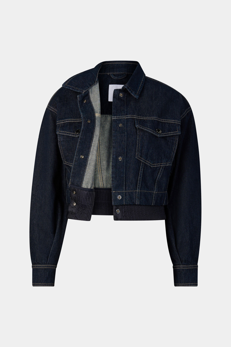 Panya denim jacket in Dark Denim Blue 7