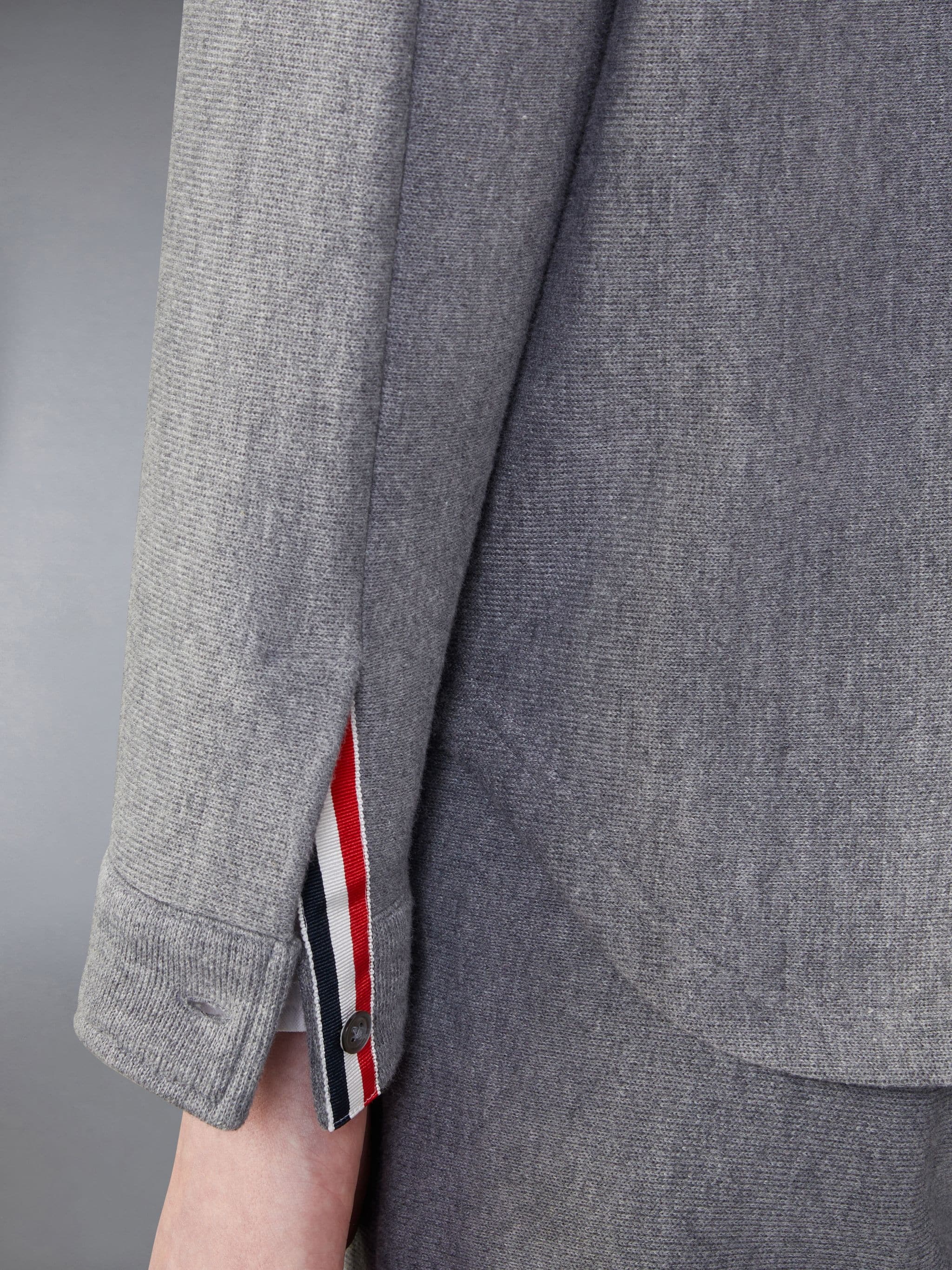 Knit Cotton Shirt Jacket - 5