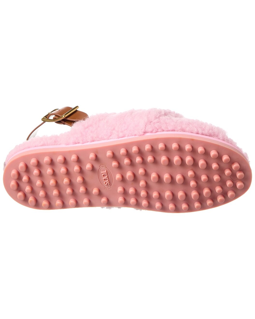 TOD’s Shearling & Leather Sandal - 4