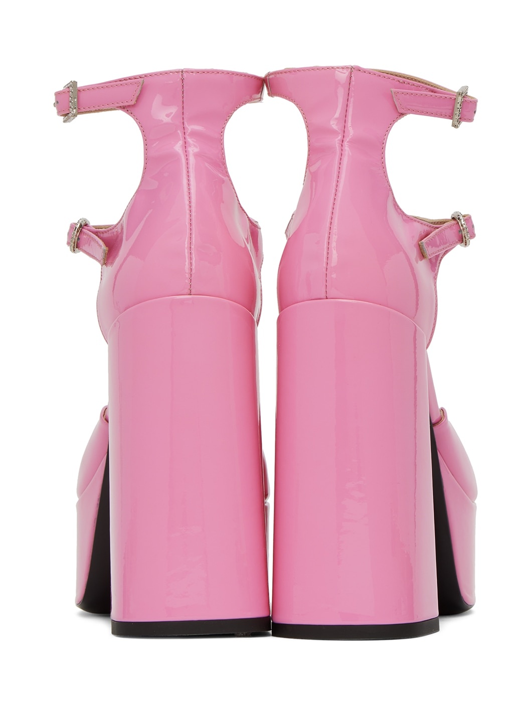 Pink Sole Jane Heels - 2