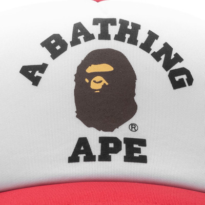 A BATHING APE® COLLEGE MESH CAP - RED outlook