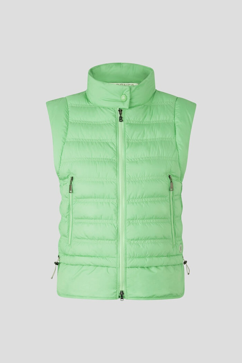 Florin Lightweight down waistcoat in Light green 1