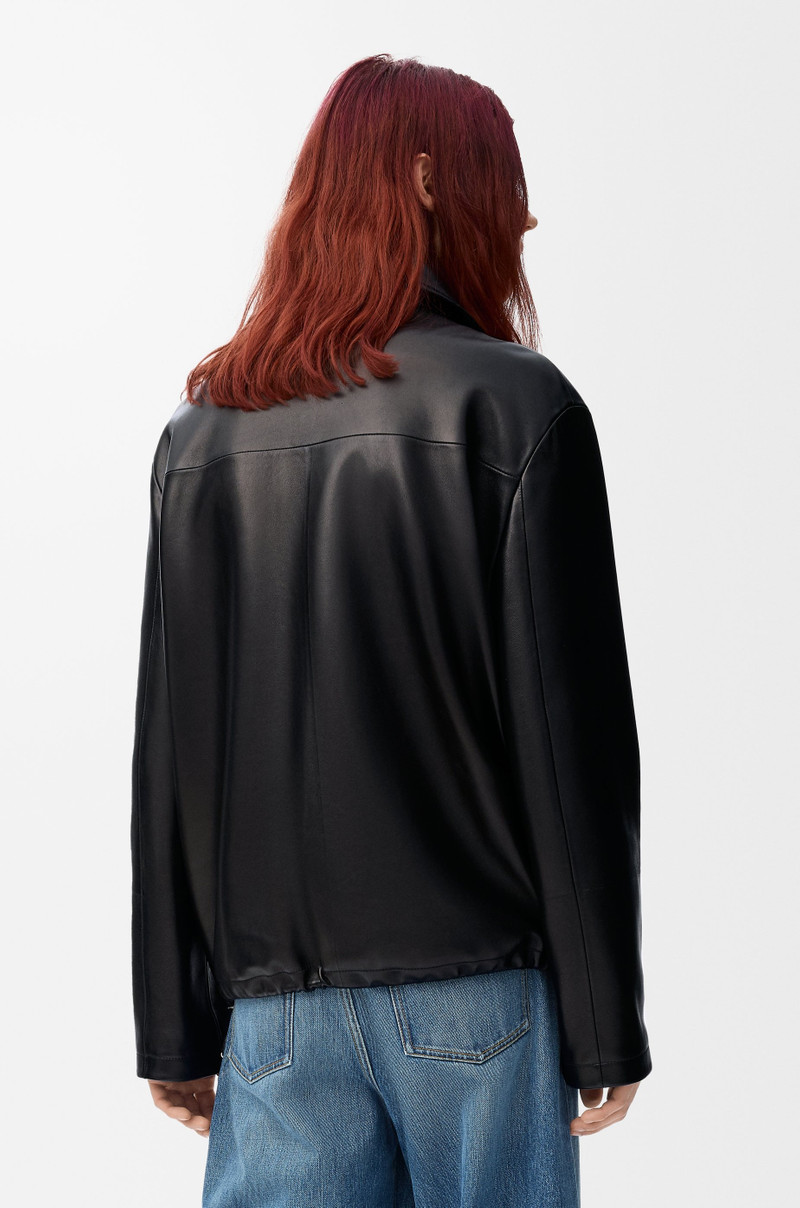 Zip-up jacket in nappa lambskin 4