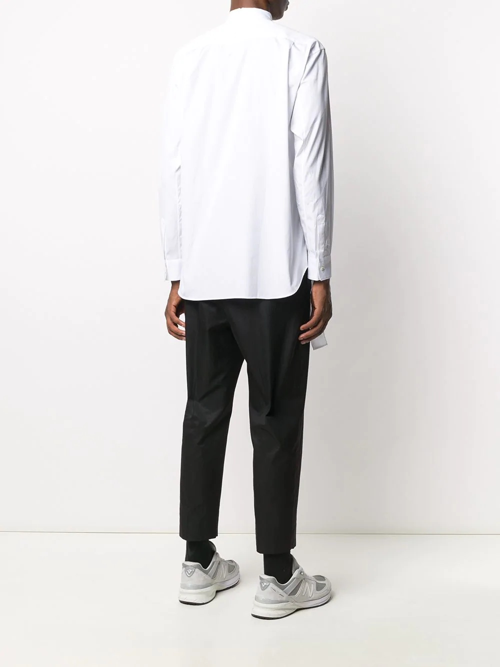 deconstructed panelled shirt - 4