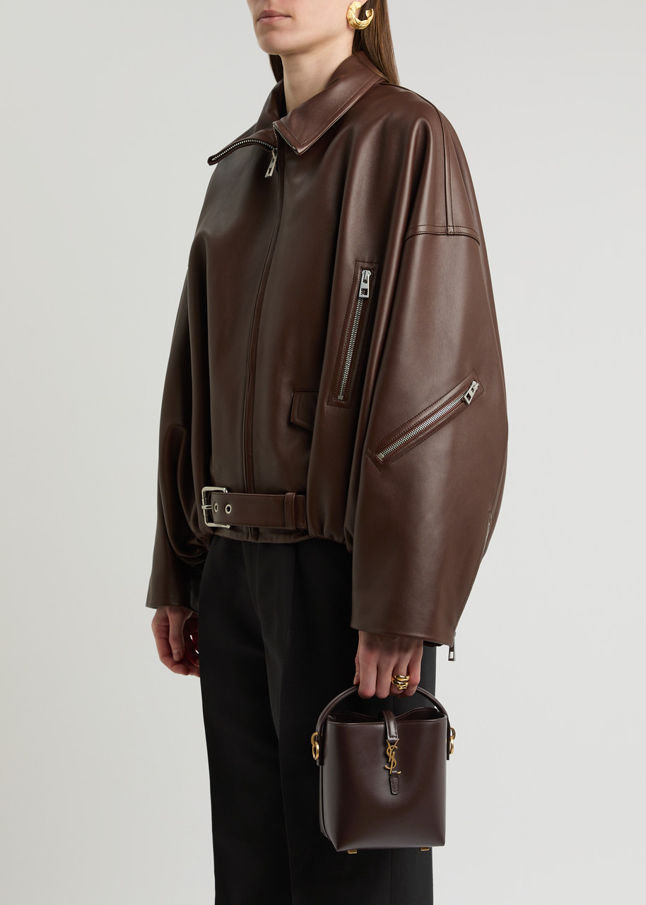 Saint Laurent Le 37 Mini Leather Bucket bag - 6