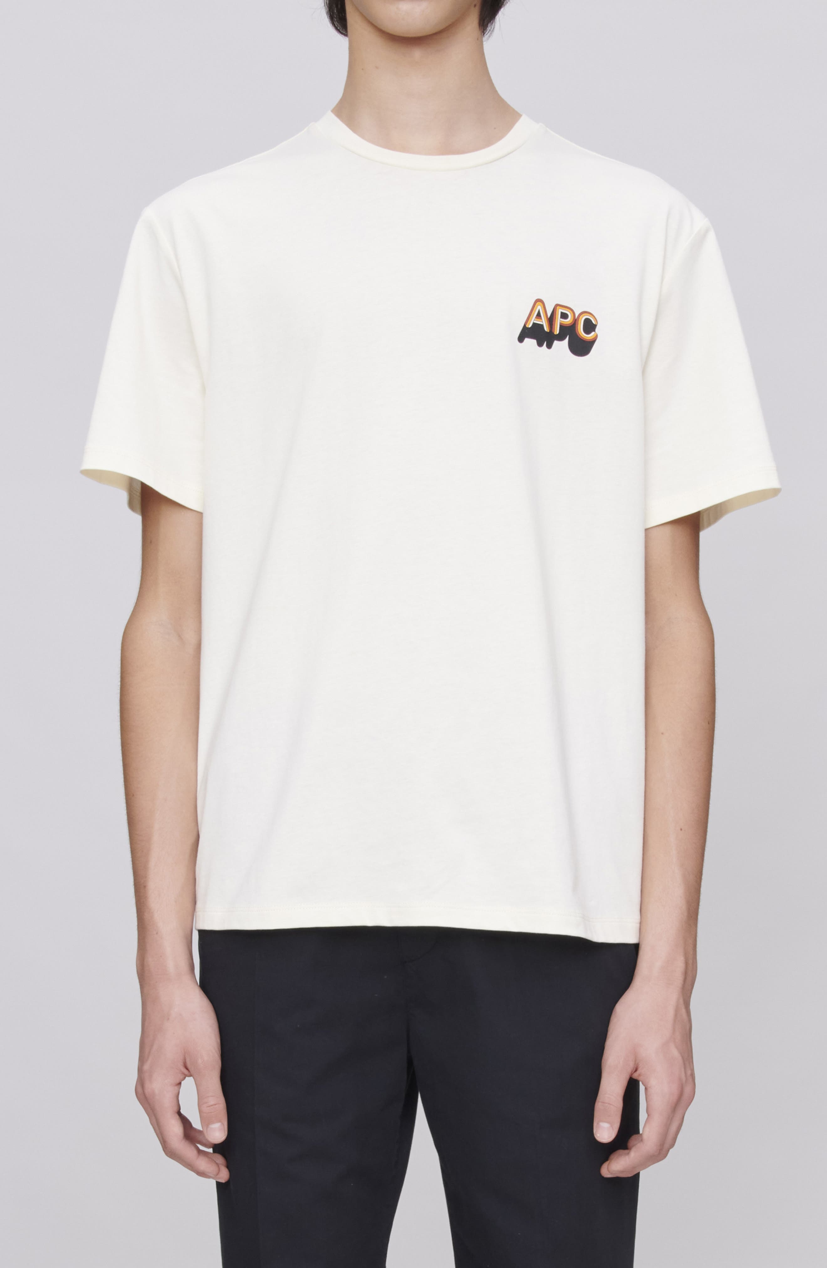 A.P.C. '70s Logo Graphic T-Shirt in Ecru at Nordstrom - 3