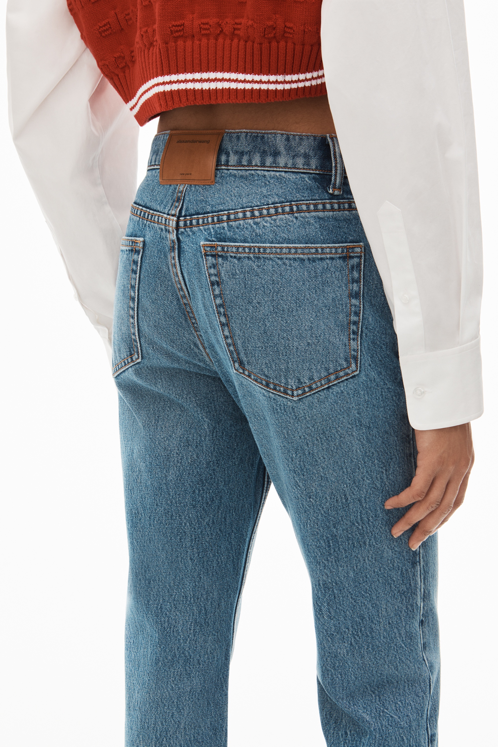 OG HIGH-RISE STOVEPIPE JEAN IN DENIM - 5