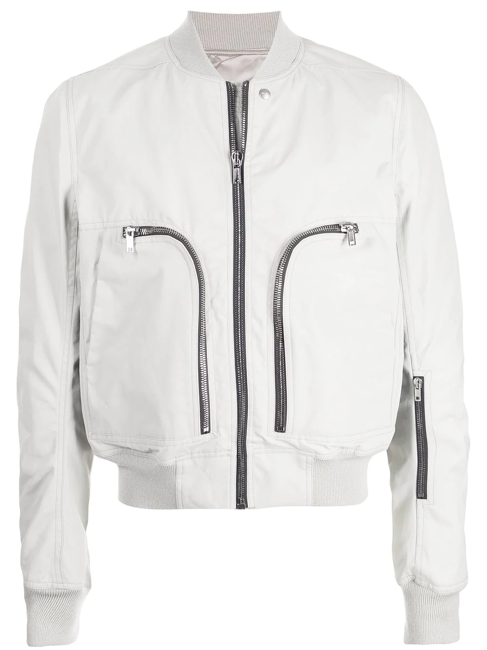 zipped-up bomber jacket - 1