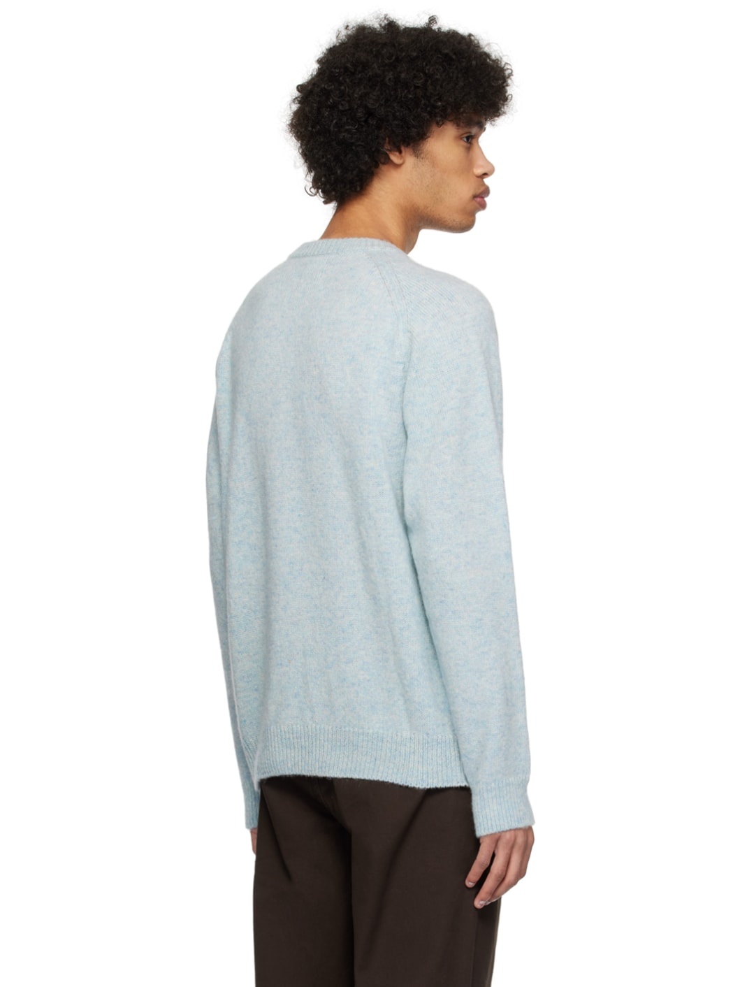 Blue Argyle Sweater - 3