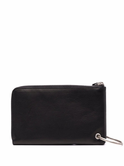 Ann Demeulemeester ring-detail leather wallet outlook