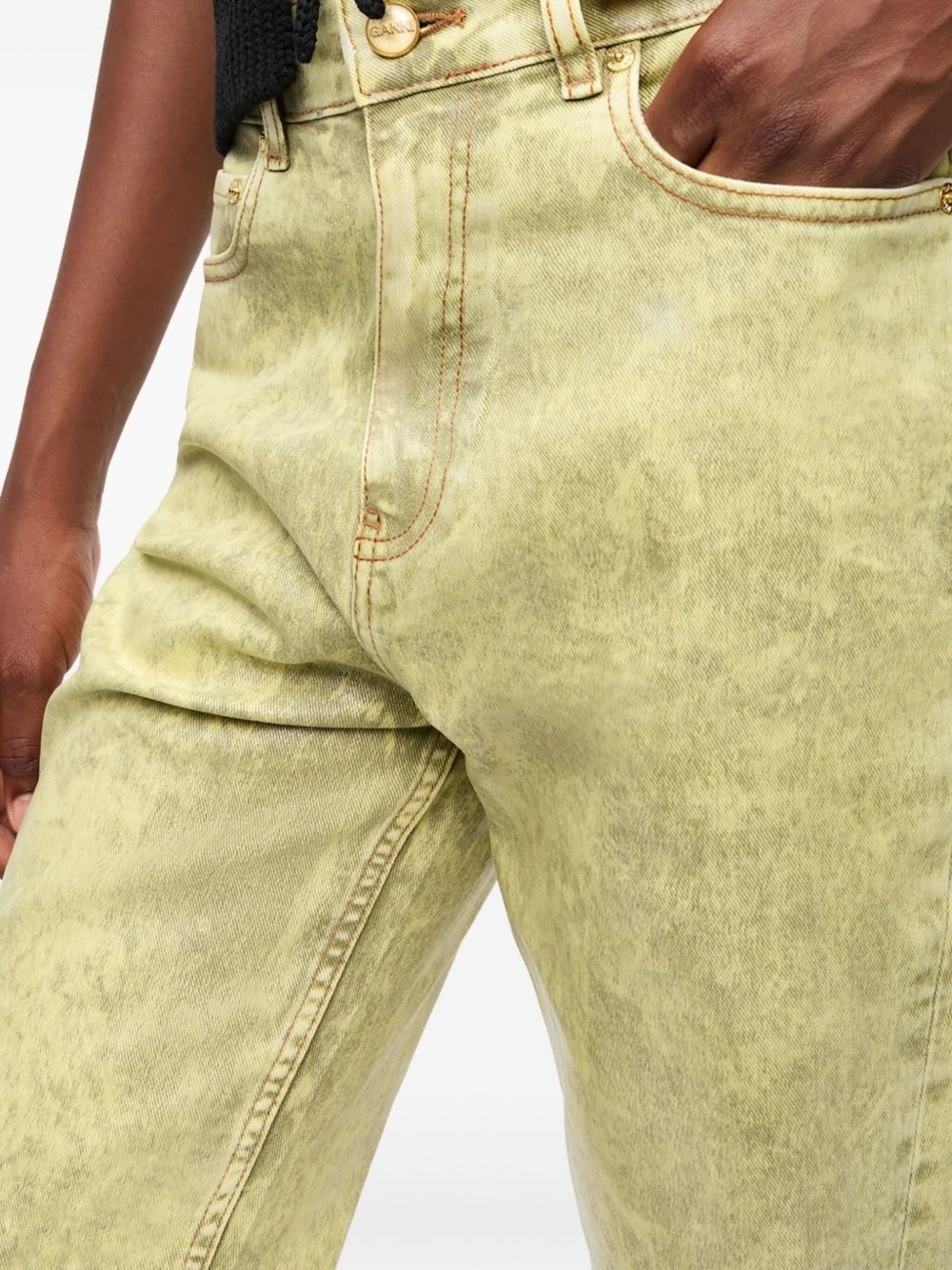 bleached-effect jeans - 5
