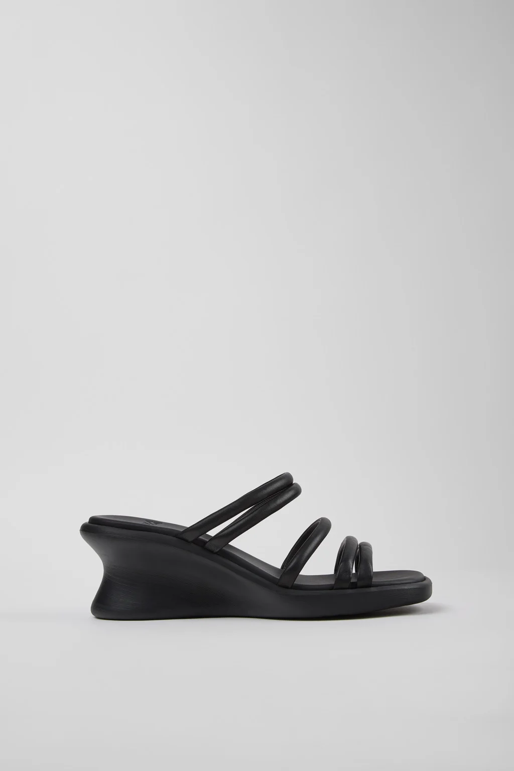 Louise Sandal Black Leather Sandals for Women. - 1