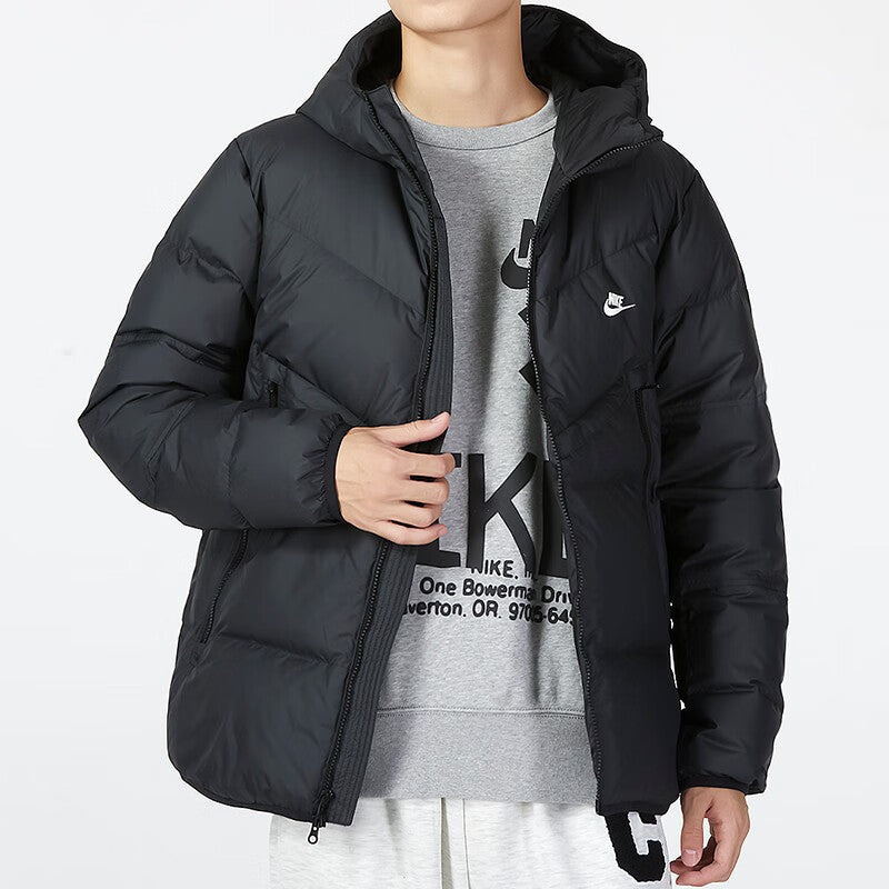 Nike hooded puffer jacket 'Black' DV1132-010 - 4