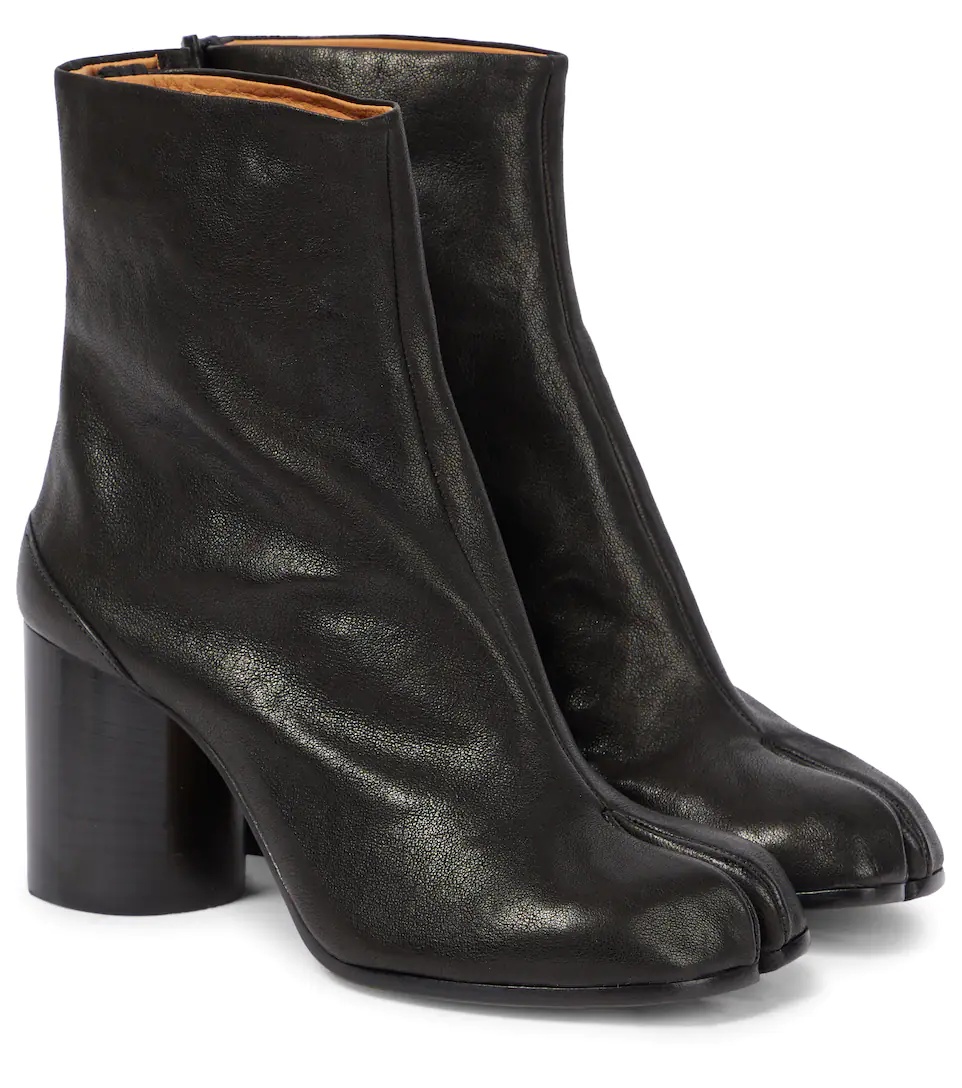 Tabi leather ankle boots - 1