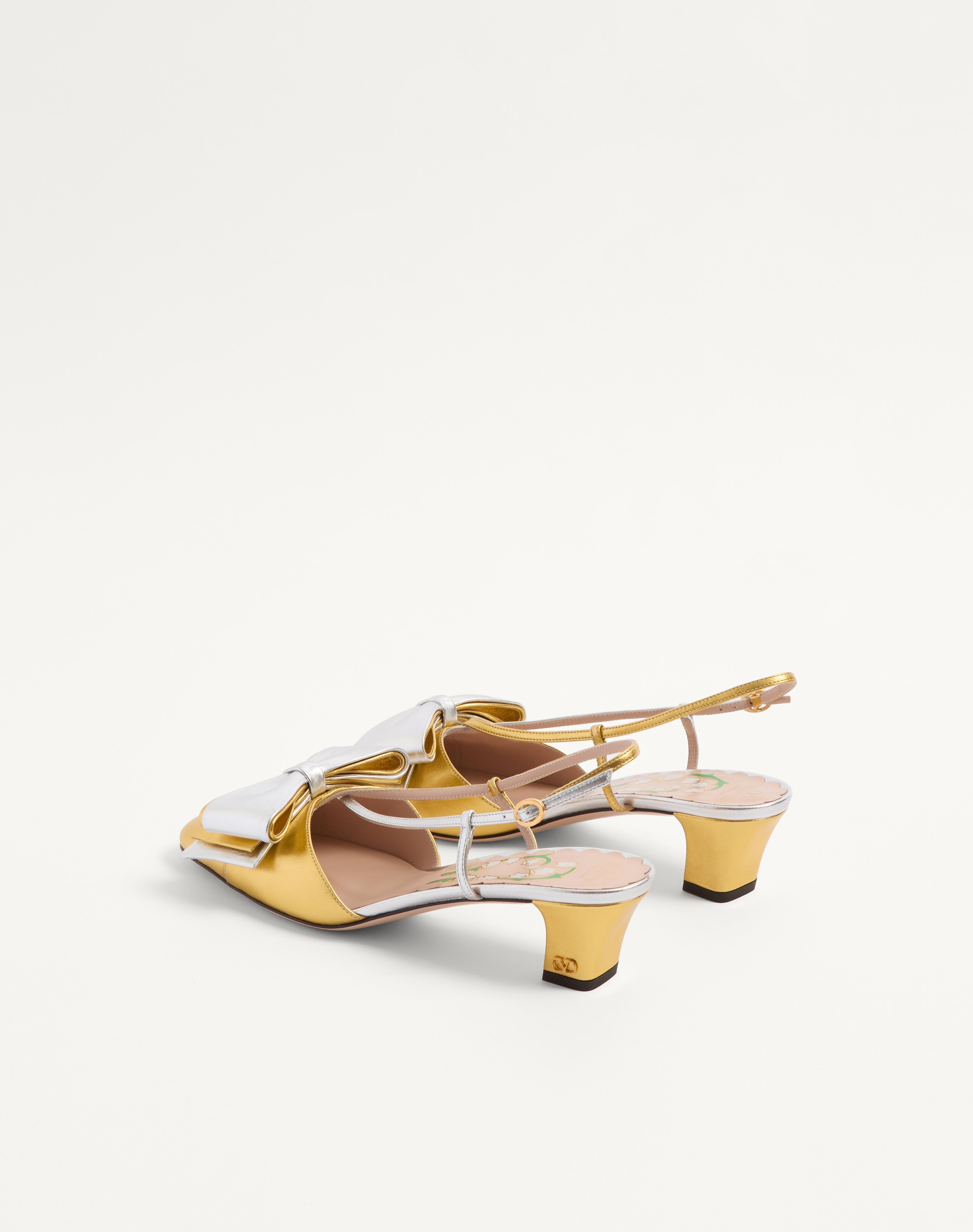BOWOW SLINGBACK PUMPS IN LAMINATED NAPPA 45MM - 6