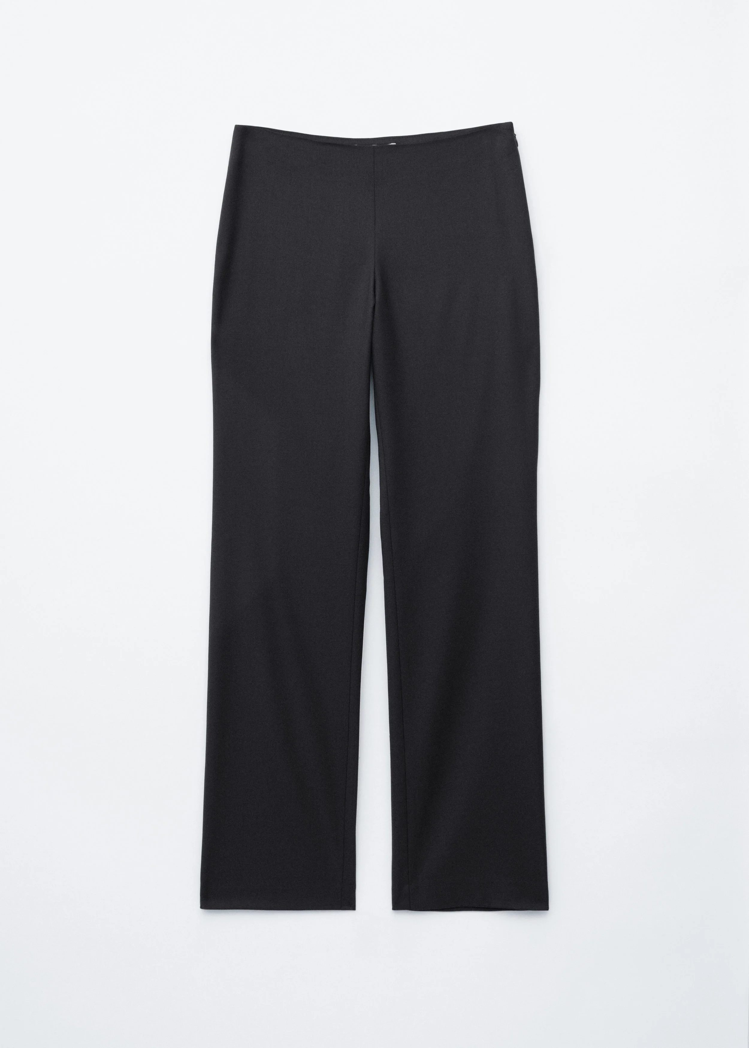 Straight-Leg Wool Trousers - 1