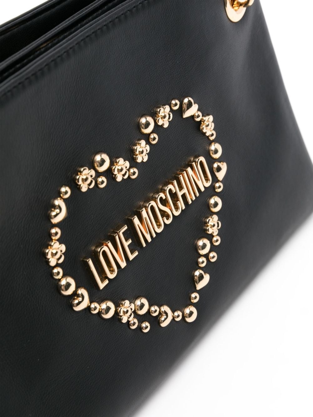 logo-lettering shoulder bag - 4