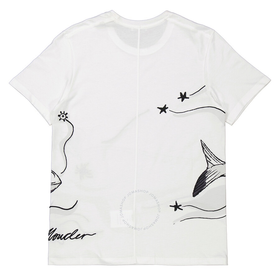 Moncler Ladies Dolphin Embroidered T-Shirt - 2
