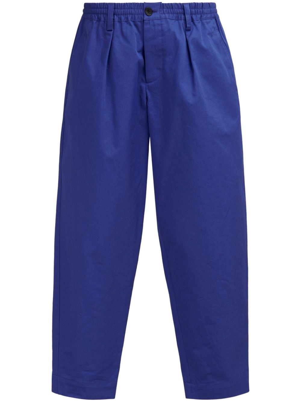 tapered organic-cotton trousers - 1