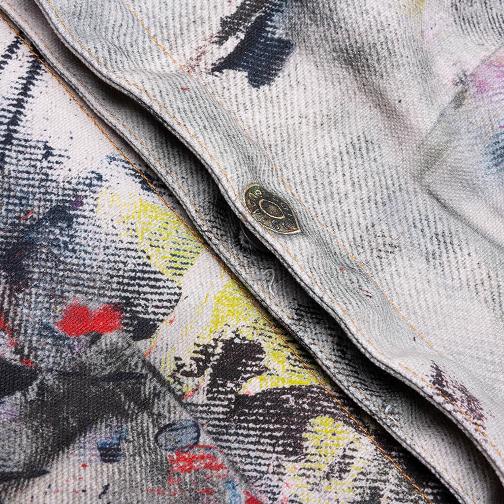 TROMPE L'OEIL JACKET - WHITE/MULTI - 7
