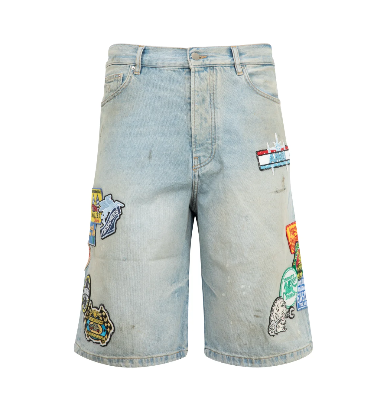 STATION PATCH DENIM SHORT - 1
