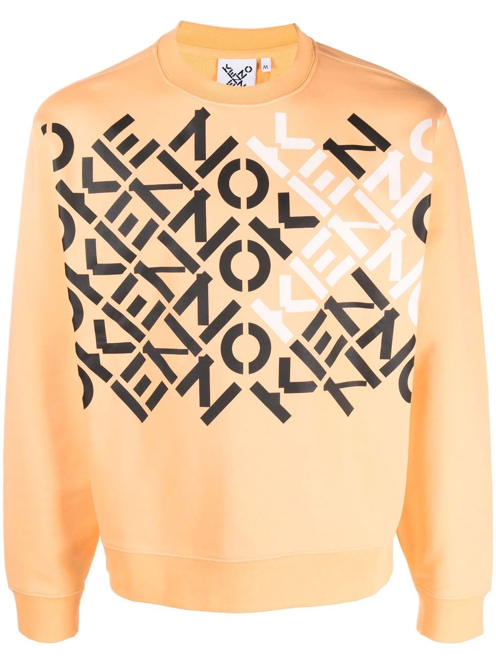 diagonal logo-print sweatshirt - 1