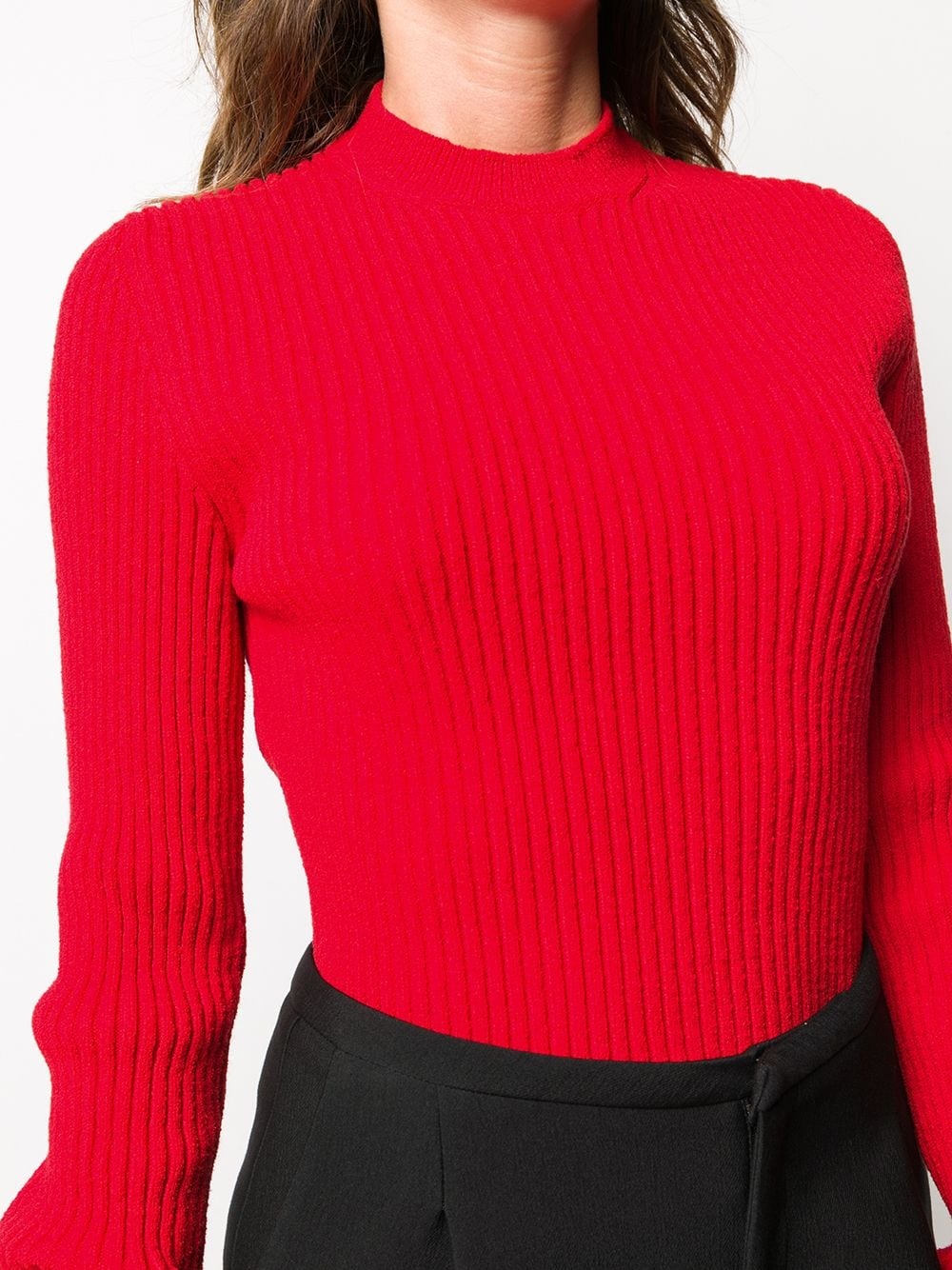 cropped knitted jumper - 5