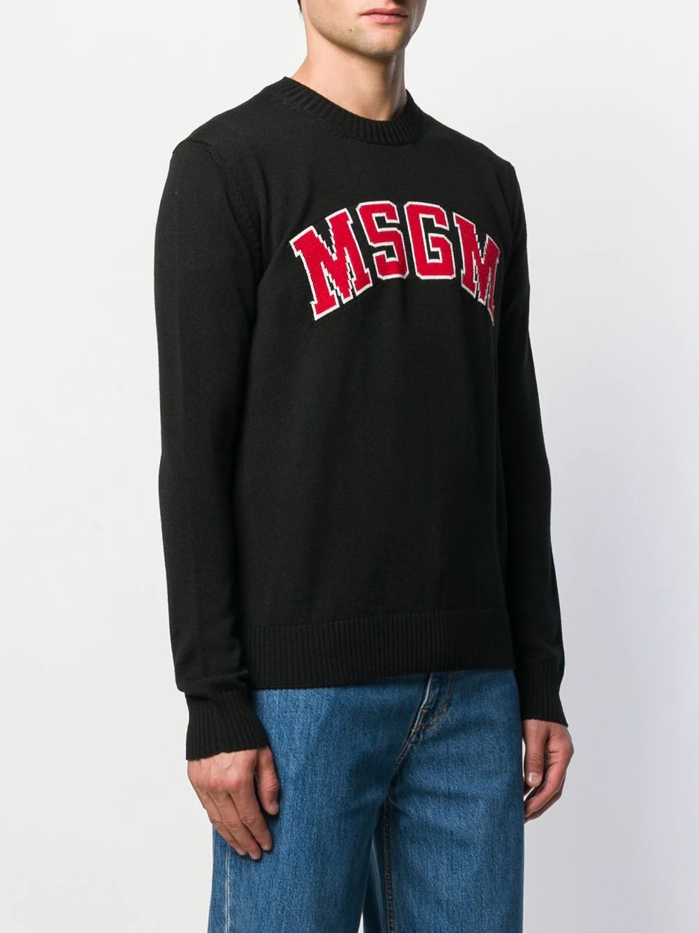 contrast logo jumper - 3