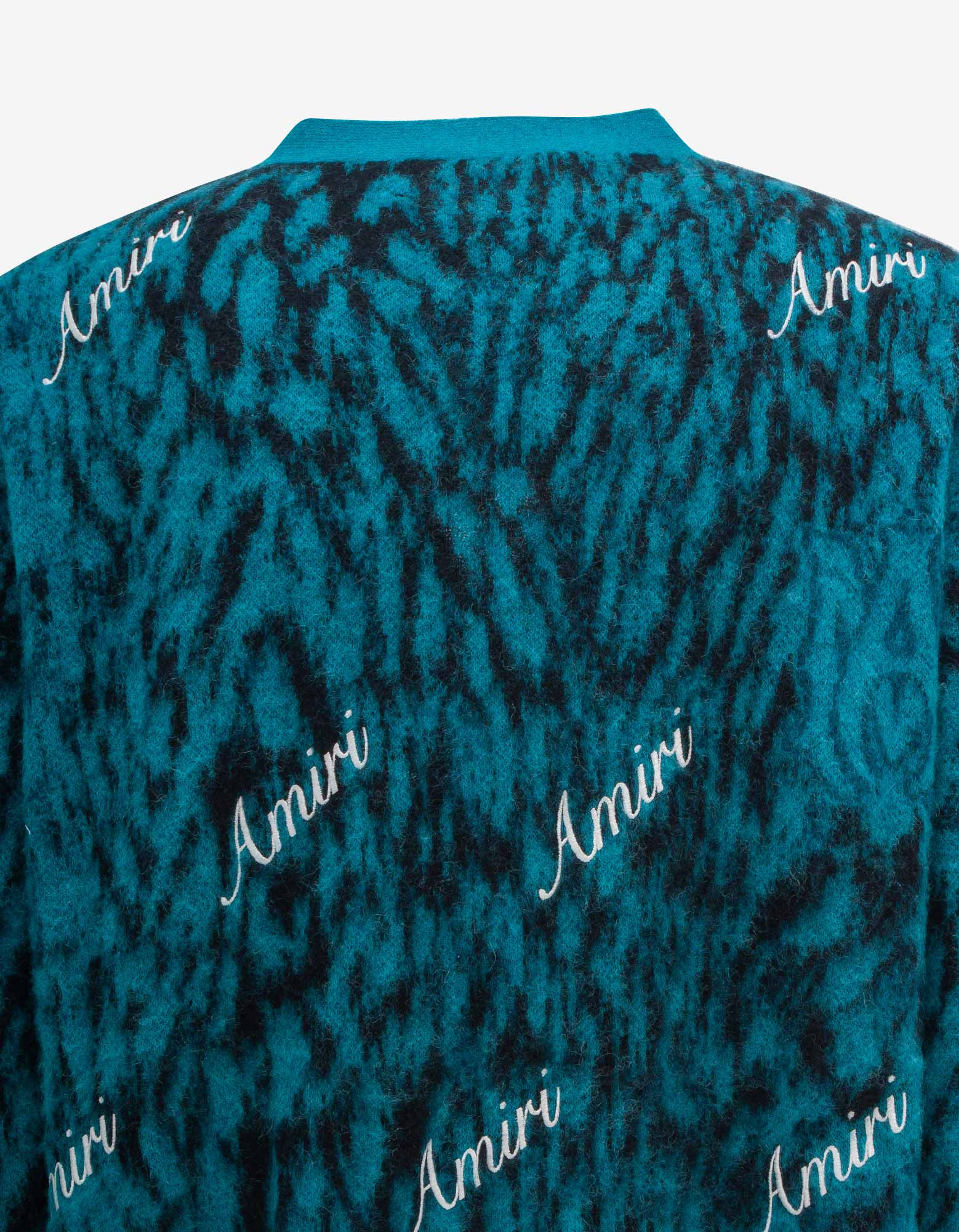 Amiri Blue Mohair Cardigan - 4