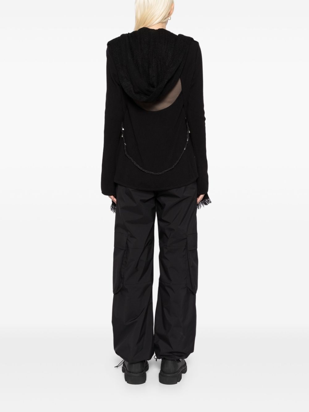 hooded cardigan - 4