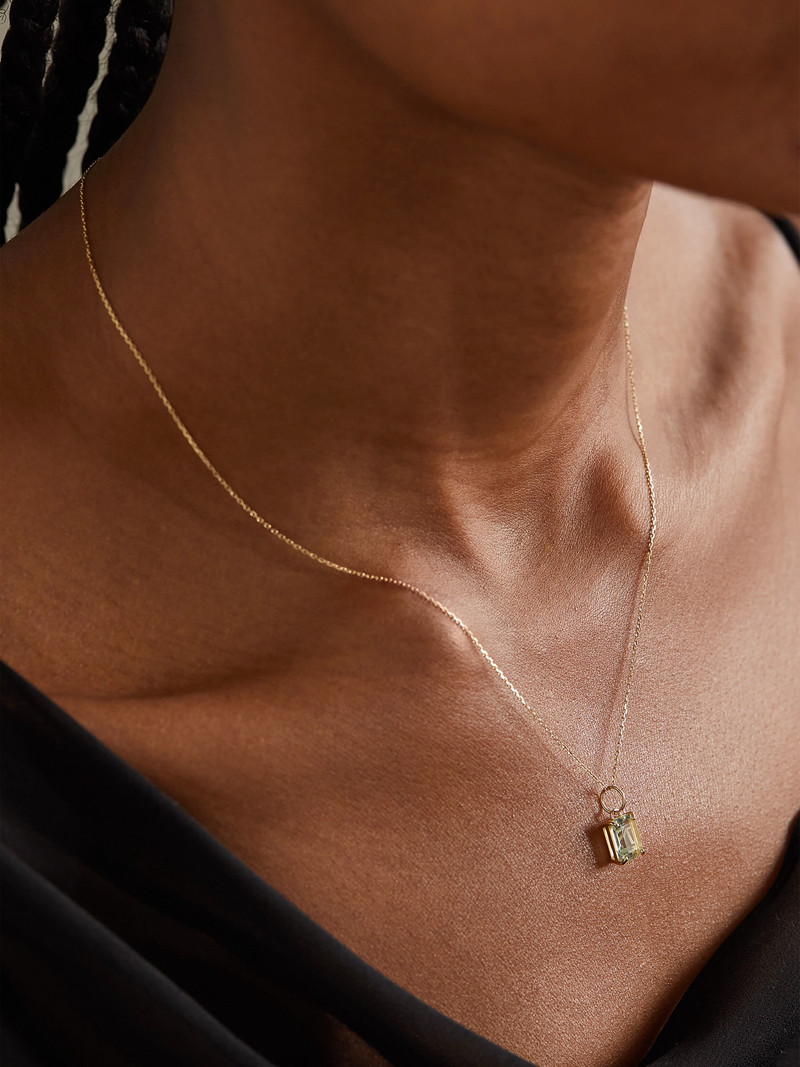 MATEO 14-karat Gold Amethyst Necklace outlook