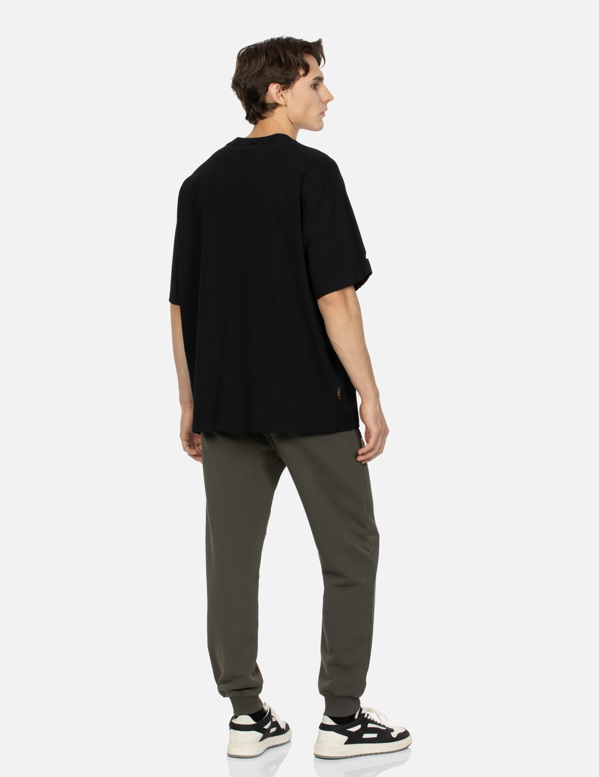 LOGO AND SEAGULL APPLIQUE REGULAR FIT SWEATPANTS - 4