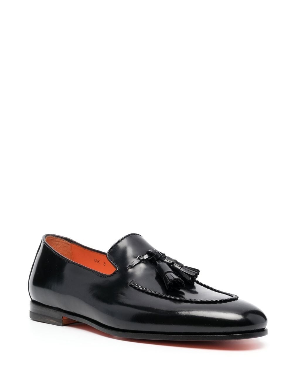 leather tassel-detail loafers - 2