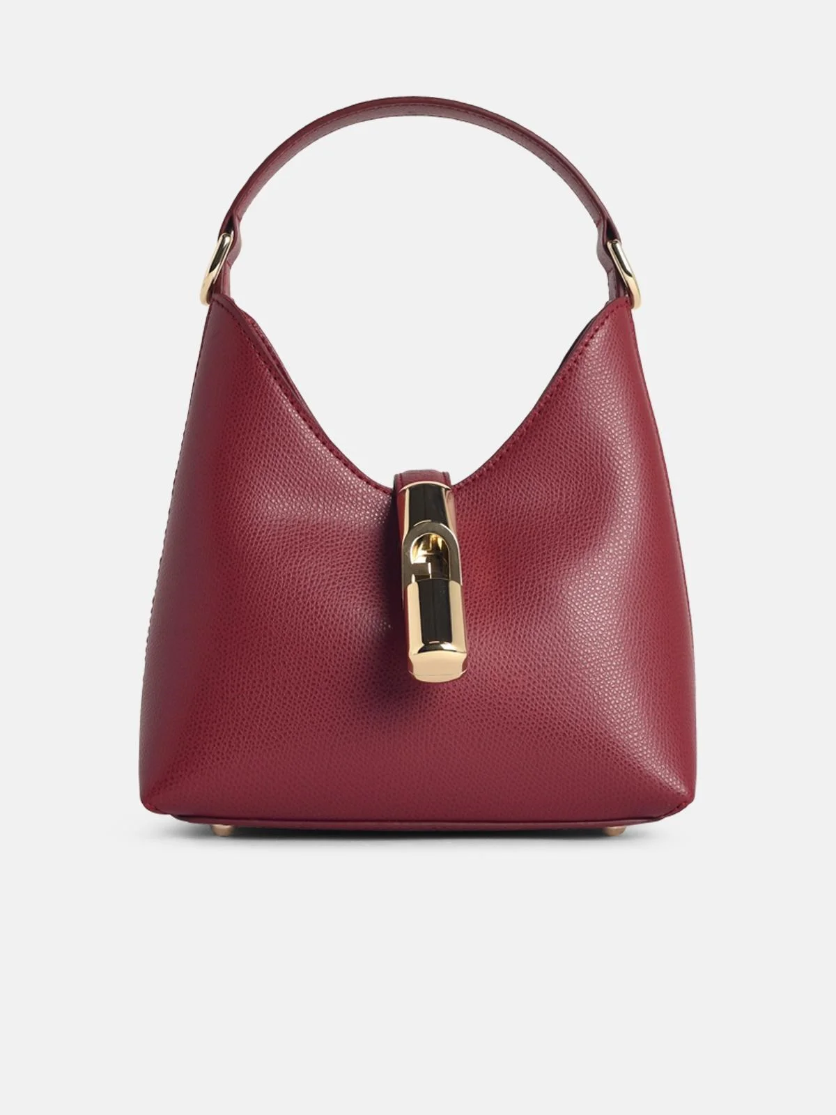 HOBO IRIDE' MINI BAG IN CHERRY LEATHER - 1