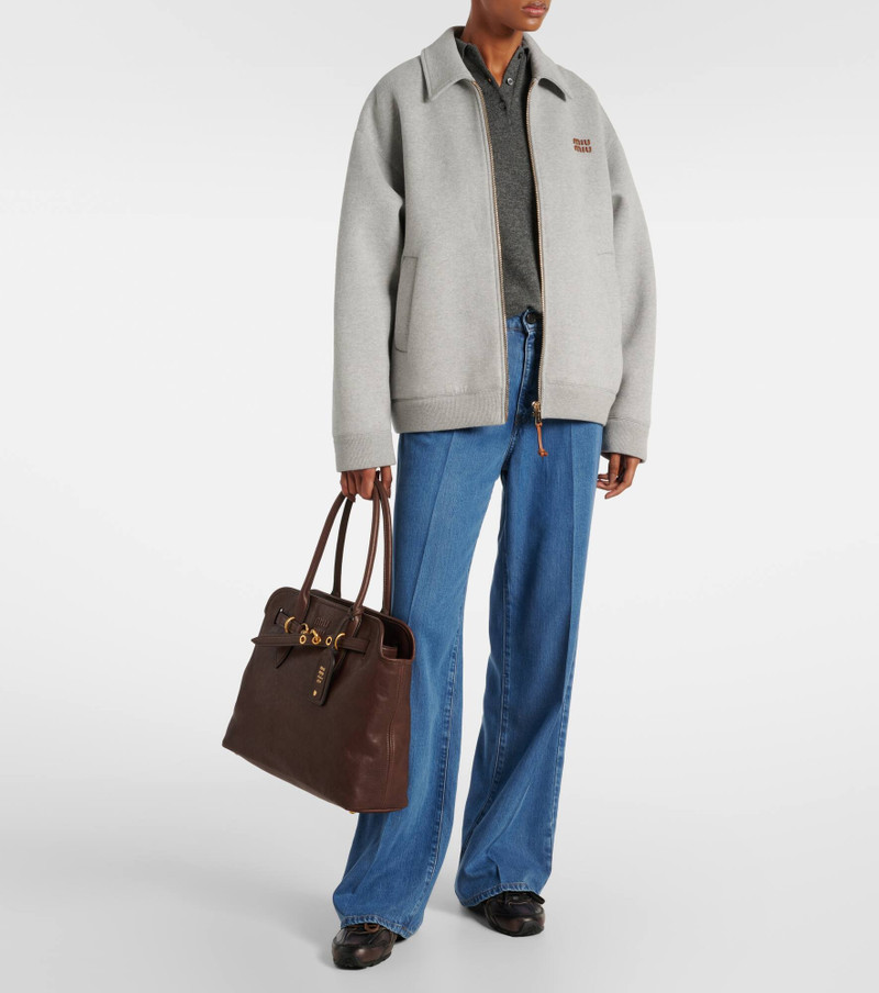 Miu Miu Adventure Large leather shoulder bag outlook