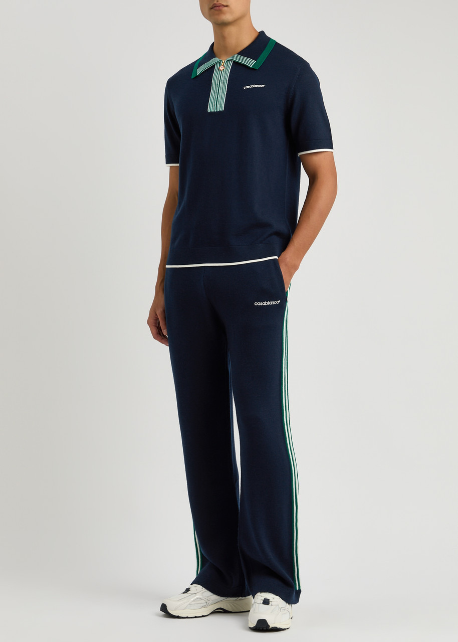 Casablanca Tennis Logo-embroidered Wool Track Pants - 4