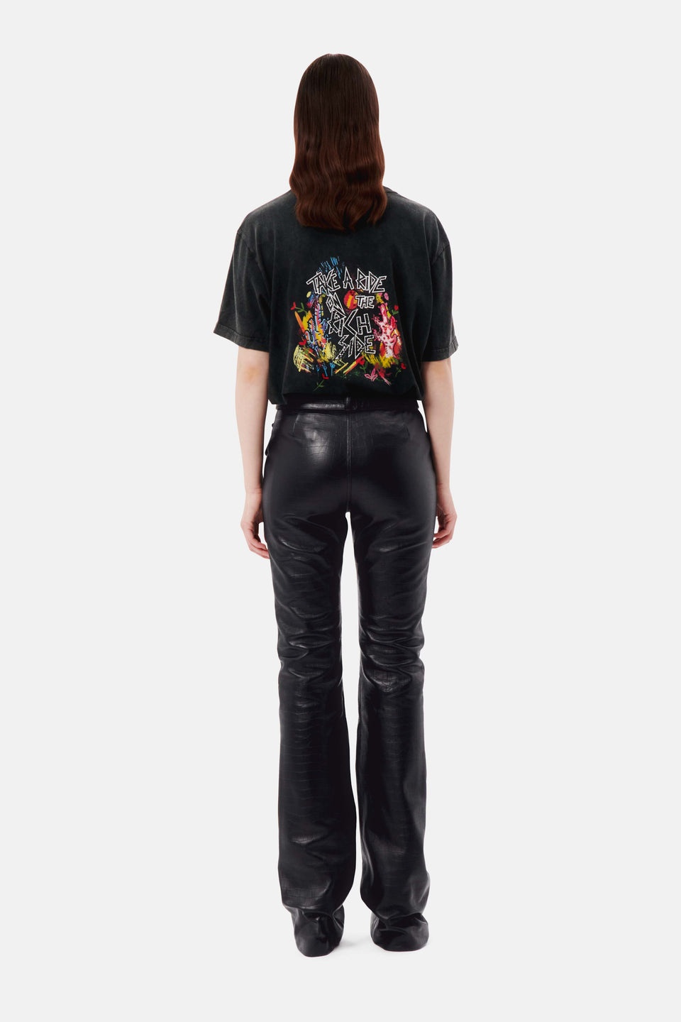 JERSEY T-SHIRT WITH PRINT AND HOTFIX - 5