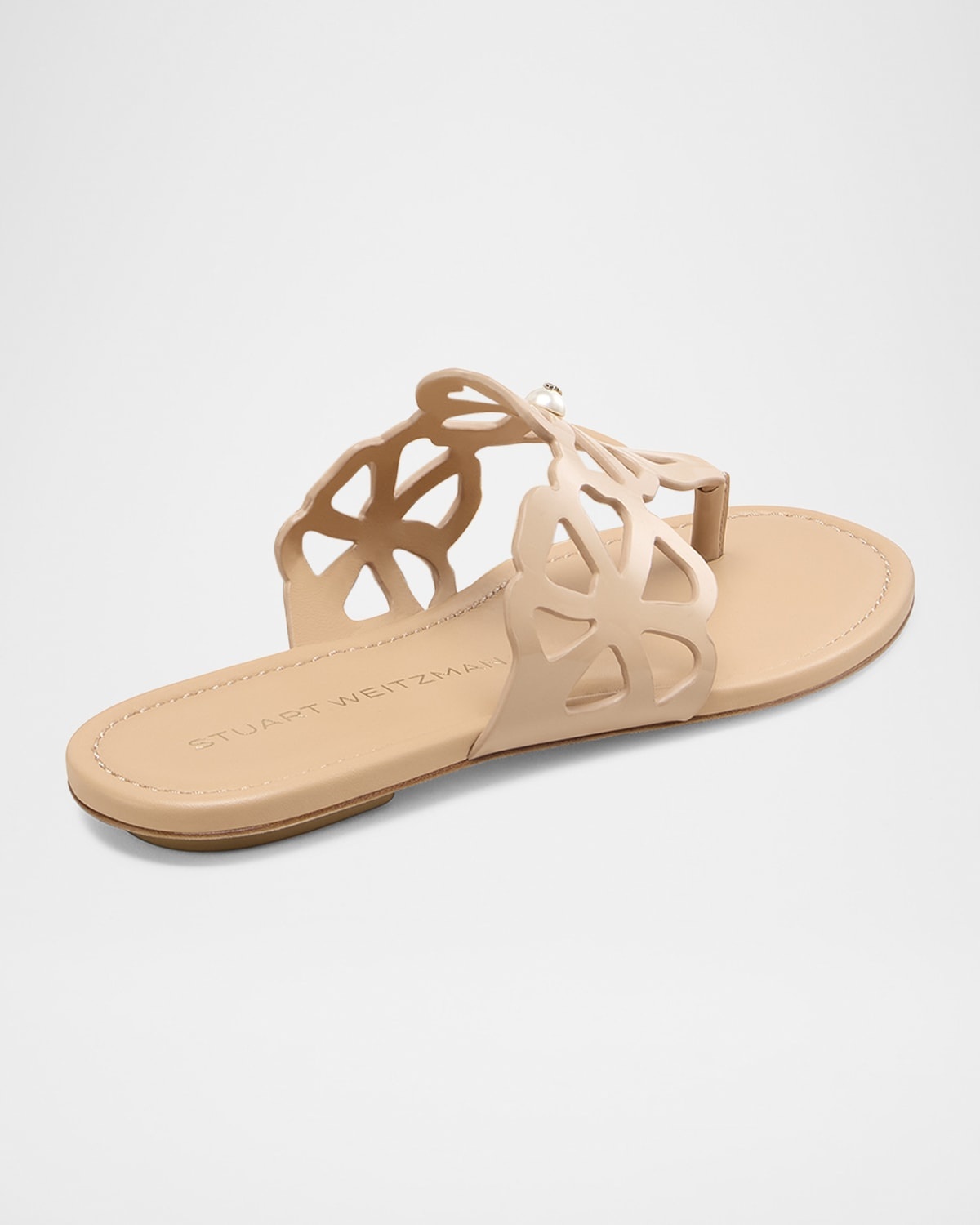 Jasmine Patent Cutout Thong Sandals - 3