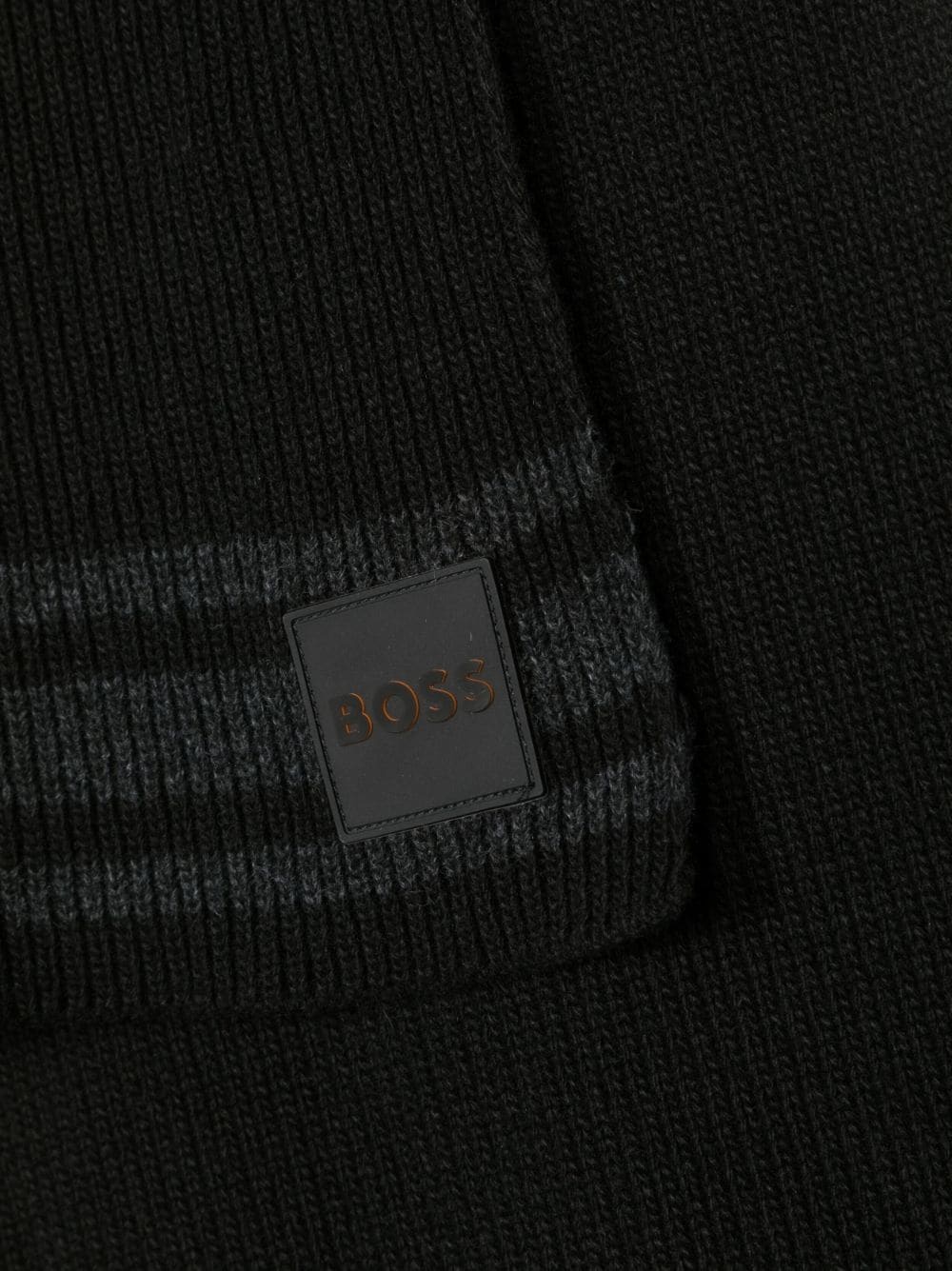 logo-patch ribbed-knit beanie - 2