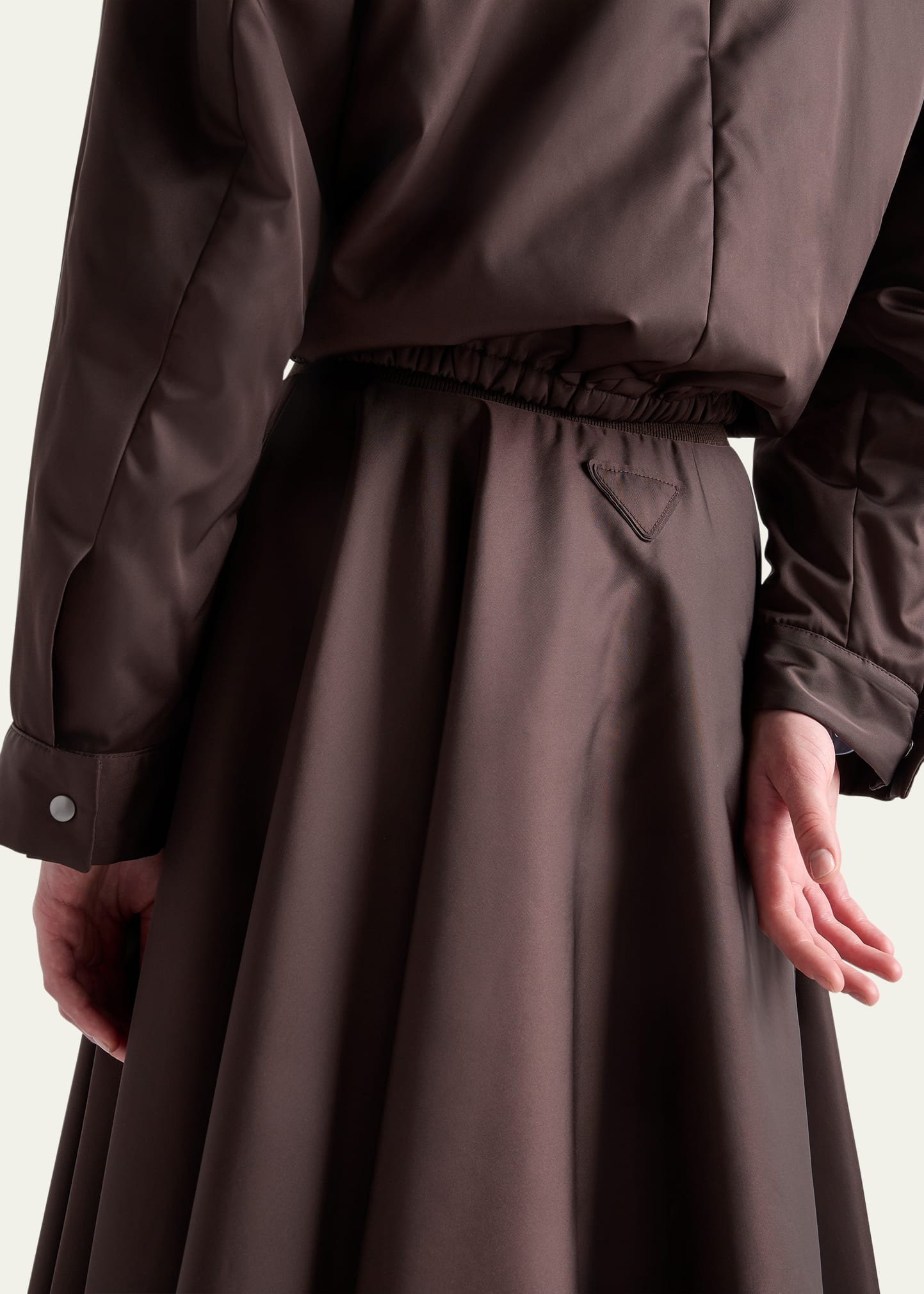 Re-Nylon Zip-Front Midi Skirt - 5