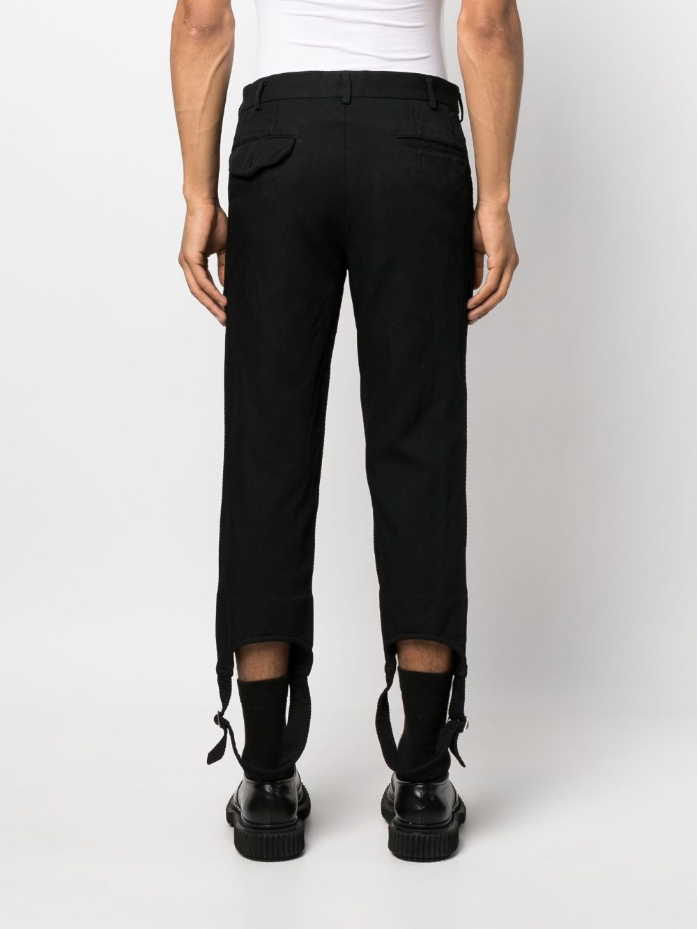 stirrup-cuffs high-waisted trousers - 4